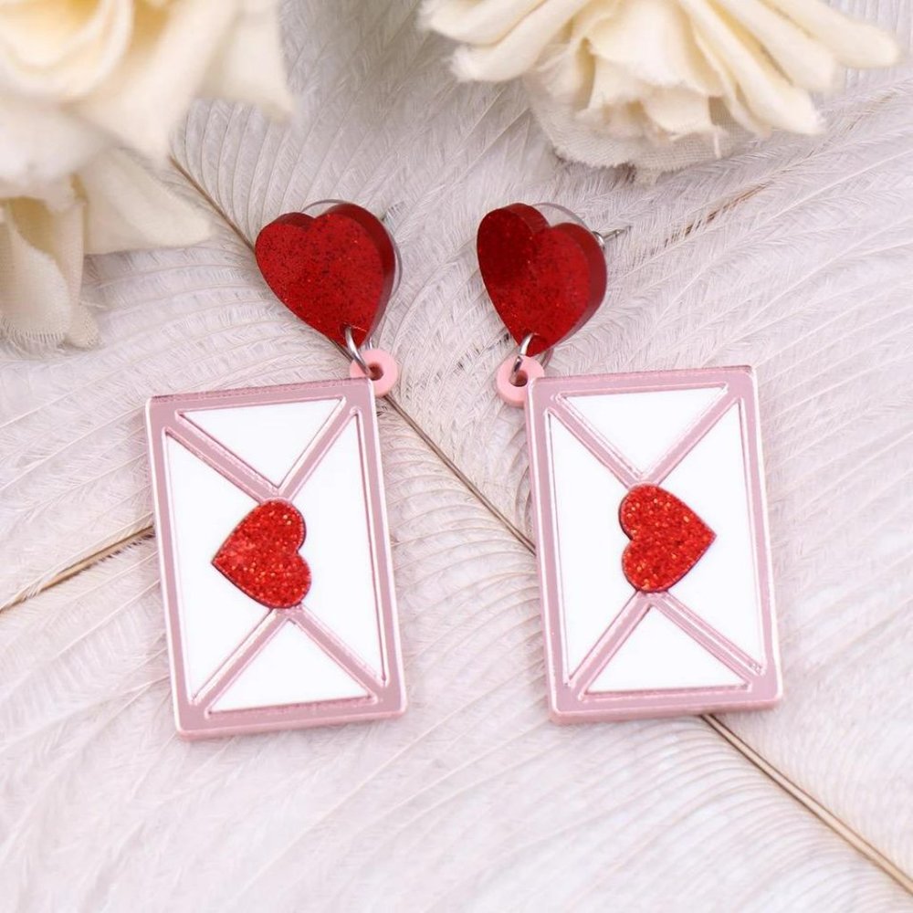 Korean Style Earrings "Love letters"❤️